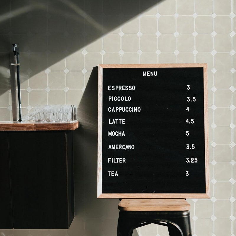 Smart Tiles Peel and Stick Backsplash - 5 Sheets of 7,75" x 7,75" Betera Beige - 3D Adhesive Peel and Stick Tile Backsplash for Kitchen, Bathroom, Wall Tile - Image 5